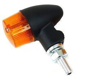 Ekstralys, Marker Light E-Mark Aluminum Round Black Body Amber Lens — K&S Technologies 27-8330BK