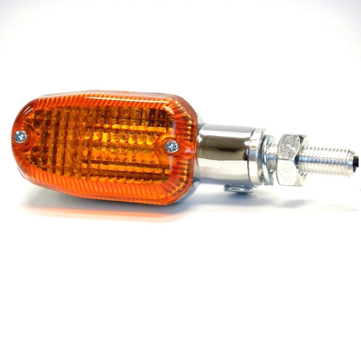 Ekstralys, Marker Light E-Mark Aluminum Chrome Body Amber Lens — K&S Technologies 27-8300CM
