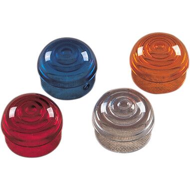 Ekstralys, Replacement Amber Lens For Chrome Marker Lights — Drag Specialties 20-6589-ALE