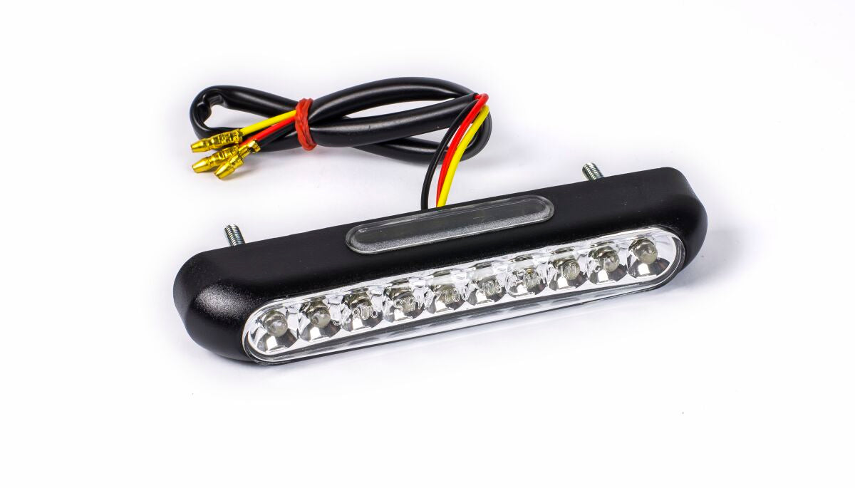 Ekstralys, LED Tail Light & License Plate Light / Clear Lens / Black — Parts Europe 20401946