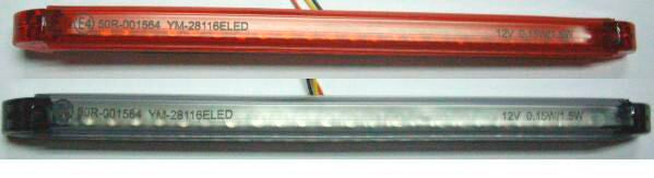 Ekstralys, LED Tail Light / Red Lens / Transparent — Parts Europe 20401950