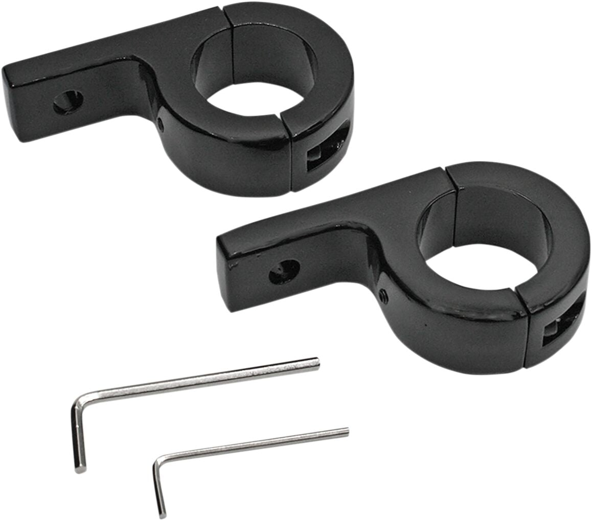Ekstralys, 1.25 Clamp - Black Pair — Custom Dynamics PB-125-B