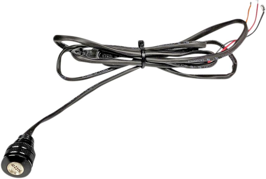 Ekstralys, Black Bolts With Amber Led´S - — Custom Dynamics CD-BOLT-A-B