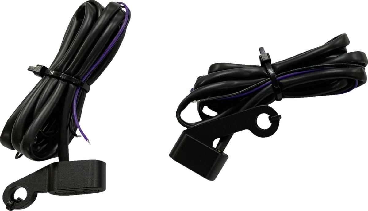 Ekstralys, Lights Mkr BLK/SMOKE 04-13 XL til Harley-Davidson — Drag Specialties L22-0236MBMENU