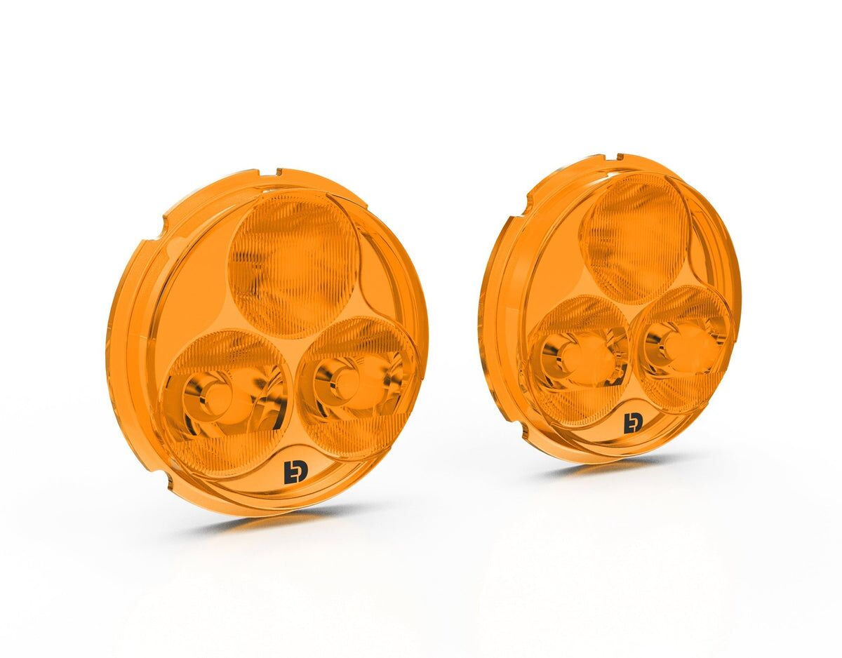 Ekstralys, Trioptic Lens Kit For D3 Driving Lights Amber — Denali DNL.D3.10100