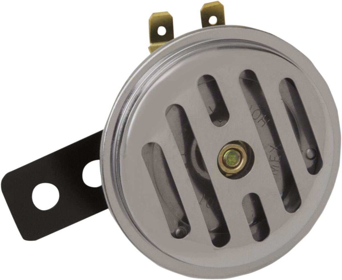 Horn, Mini Horn 2.5" Slotted Chrome — Drag Specialties E11-6158
