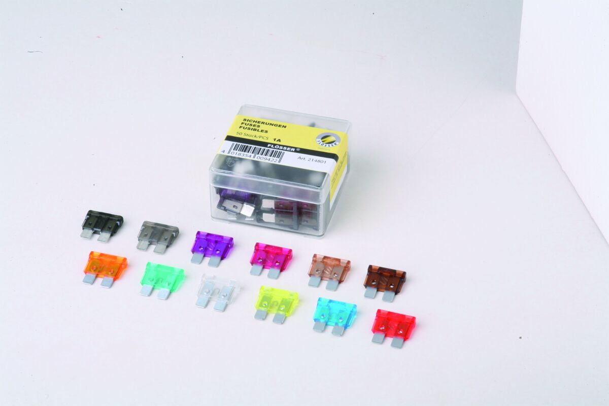 Diverse elektrisk, Fuses Standard Size 1A 50PK — Flosser 214801