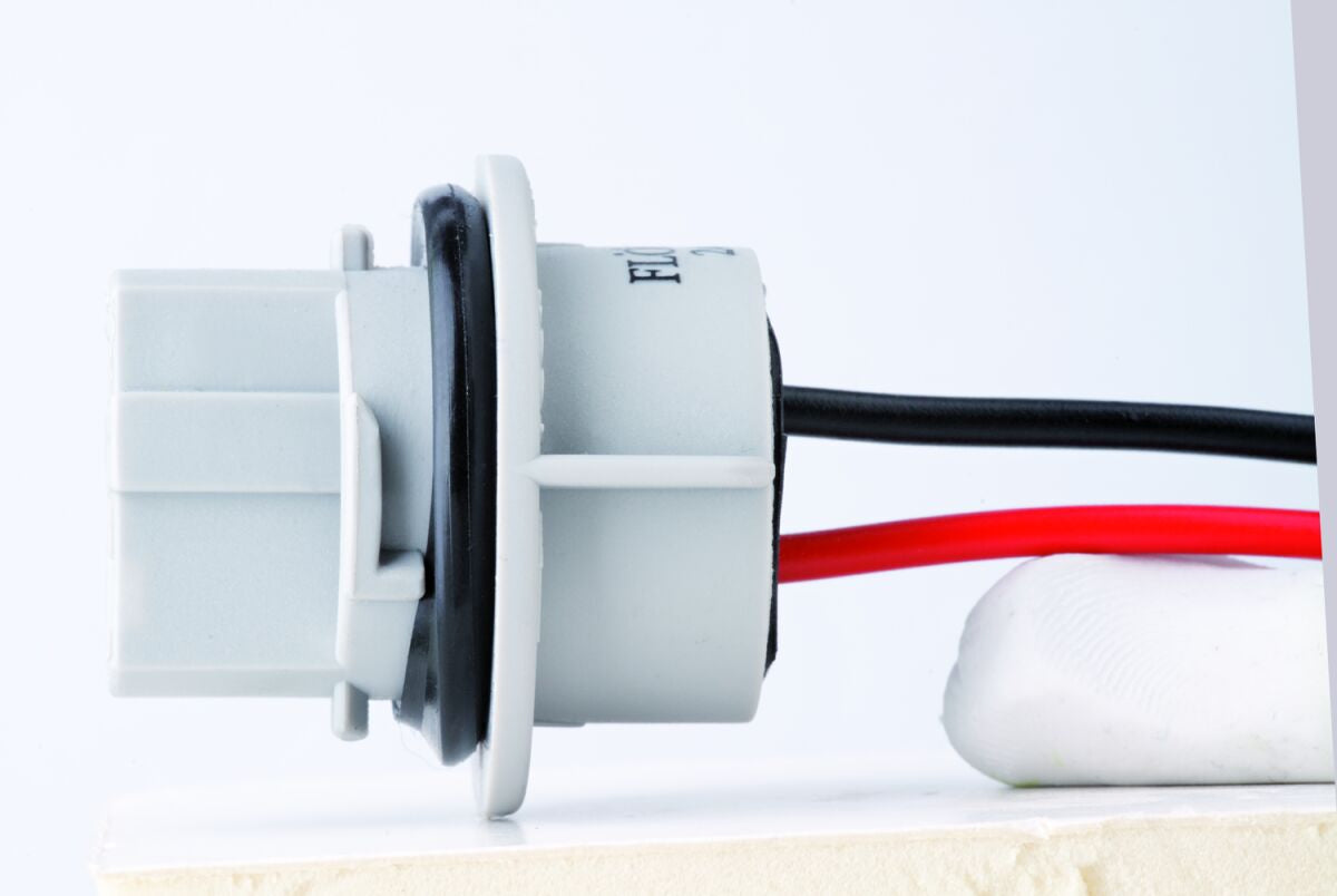 Diverse elektrisk, Socket For W3X16Q Glass Wedge Bulb With Cable — Flosser 2444