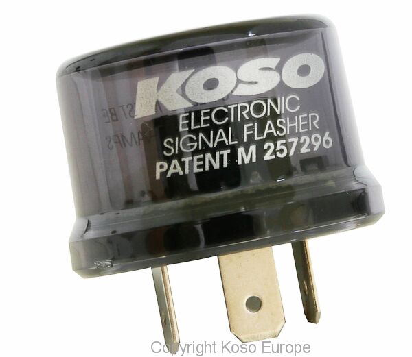Diverse elektrisk, Flasher Relay 12V 15A 3-PIN — Koso North America KD00600