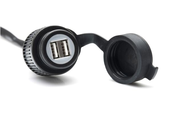 Diverse elektrisk, Double USB Power Port Wit — SW-Motech EMA.00.107.11300