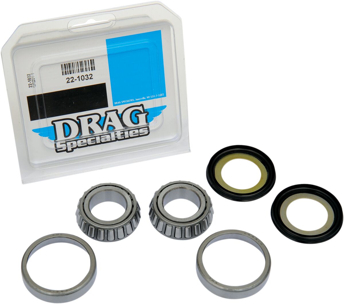 Styrelager og styrestamme til Harley-Davidson — Drag Specialties 22-1032