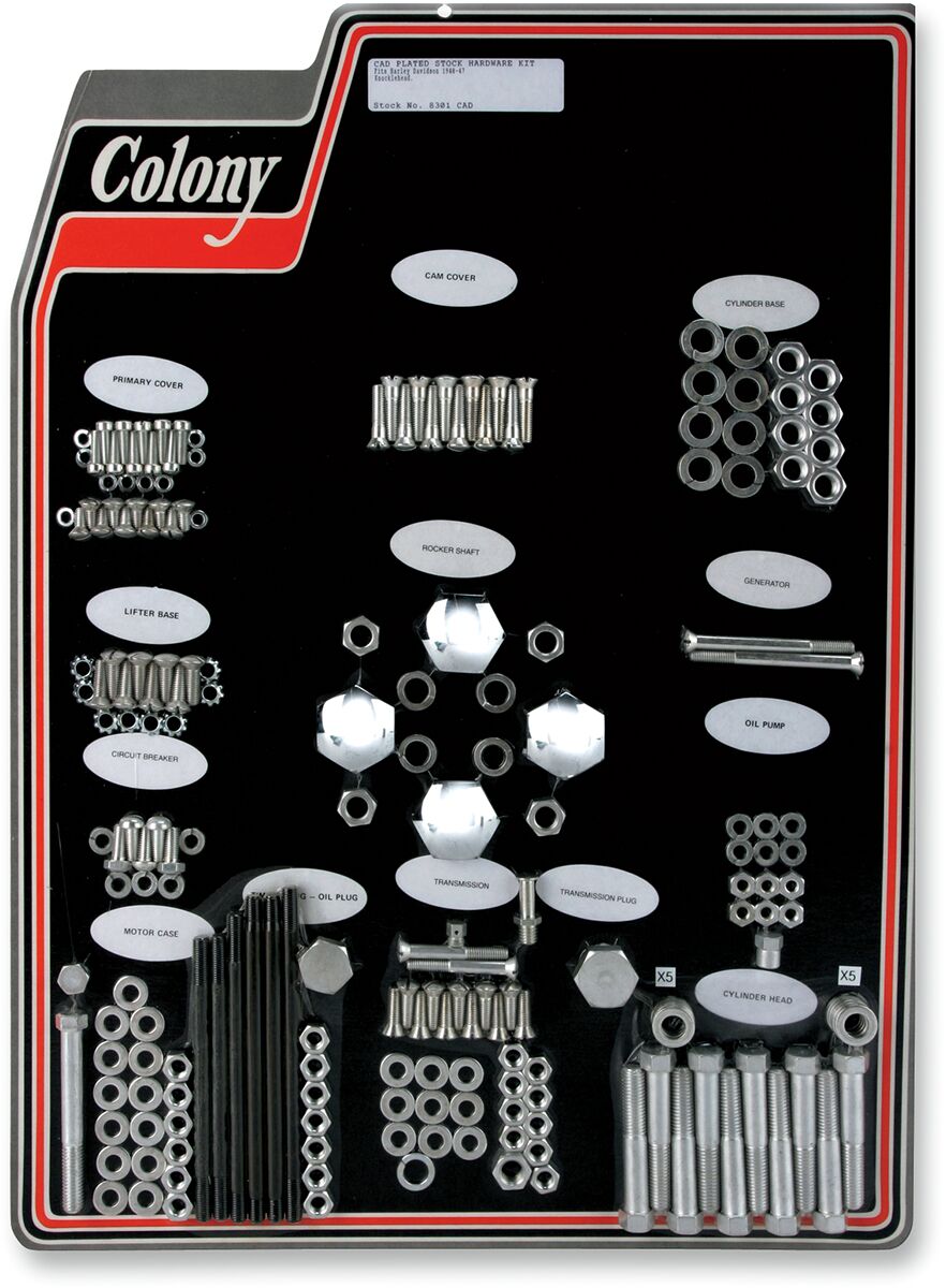 Skruesett modellspesifikke til Harley-Davidson — Colony 8301 CAD