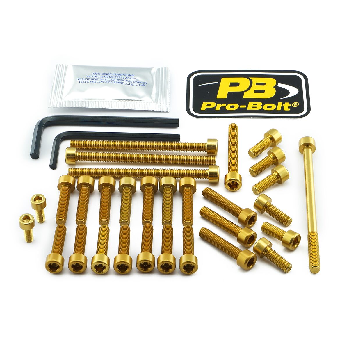 Skruesett modellspesifikke til Ducati MONSTER 696 — Pro Bolt EDU034G