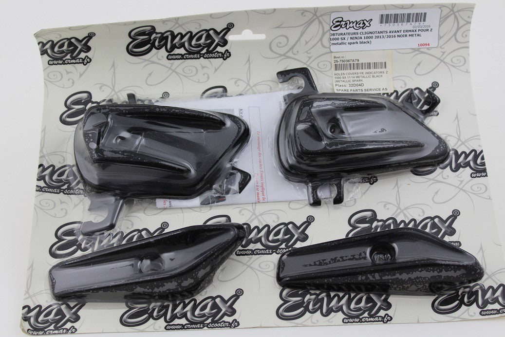 Ermax Holes covers FR. indicators Z 1000 SX 11/14 metallic black (metallic spark