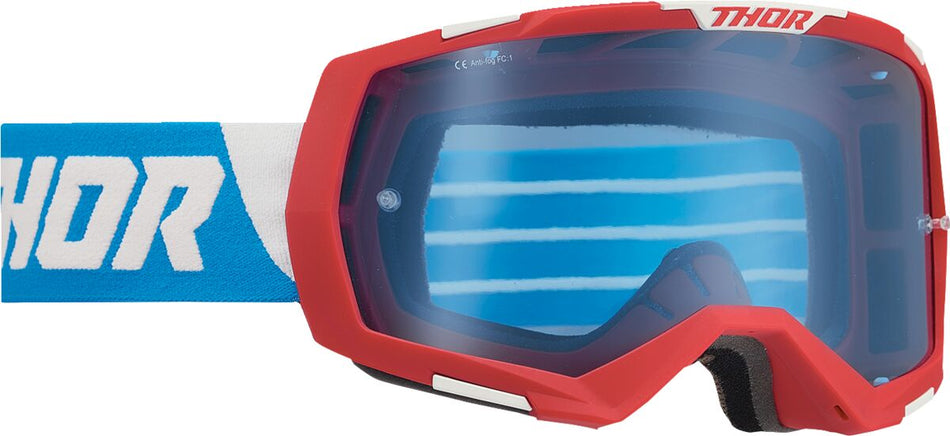 Briller goggles, Regiment Goggles - Red/White/Blue — Thor 2601-2967