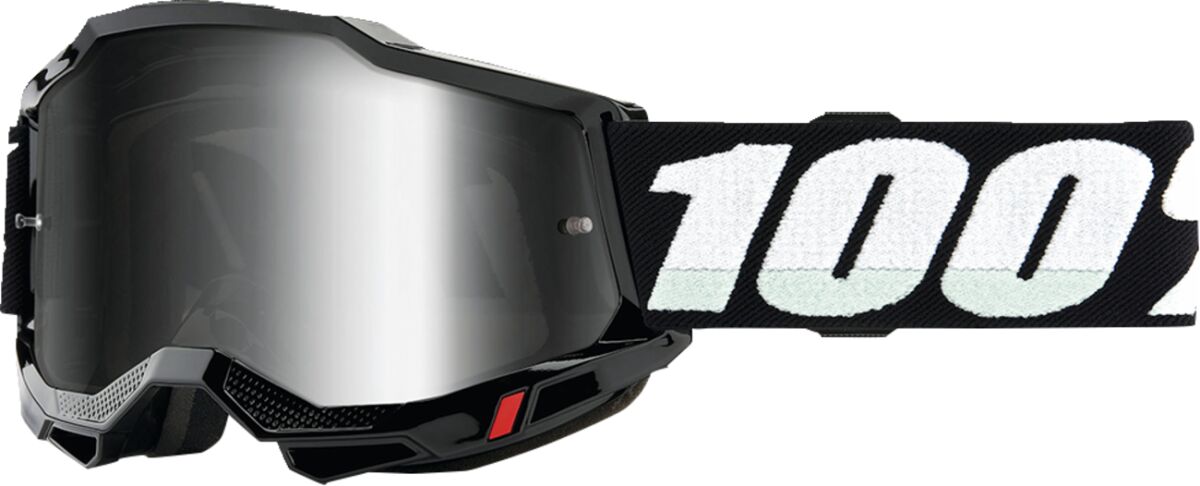 Briller goggles, Gog AC2 JR Black Mir Sil — 100% 50025-00011