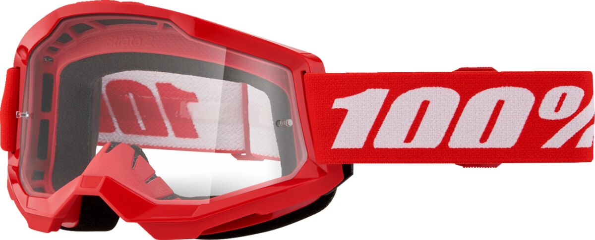 Briller goggles, Goggle Strata 2 Red Clr — 100% 50027-00018