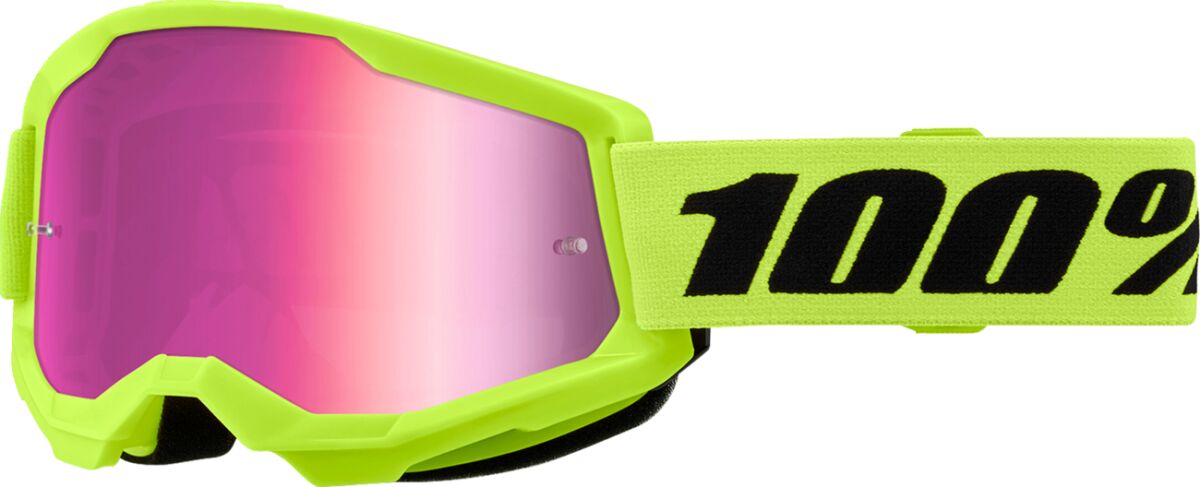 Briller goggles, Goggle ST2 Neon Yel MR PK — 100% 50028-00016