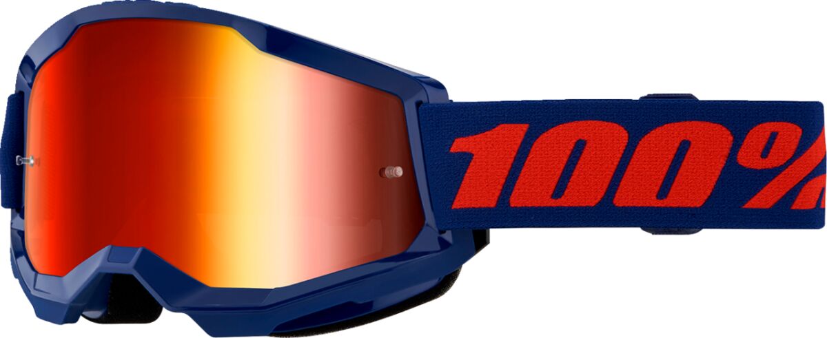 Briller goggles, Goggl Strata 2 Navy MR RD — 100% 50028-00021