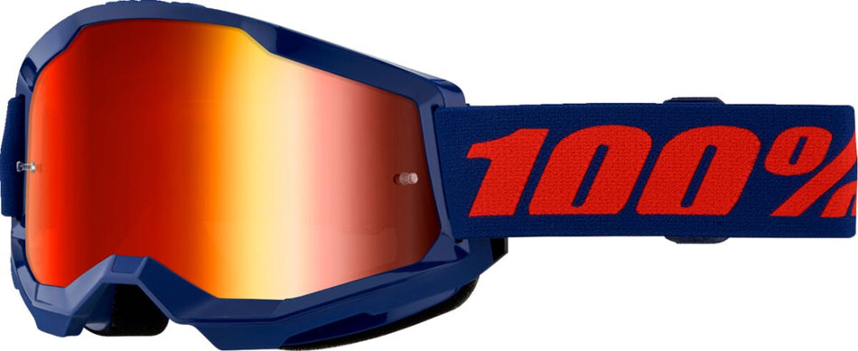 Briller goggles, Goggl Strata 2 Navy MR RD — 100% 50028-00021
