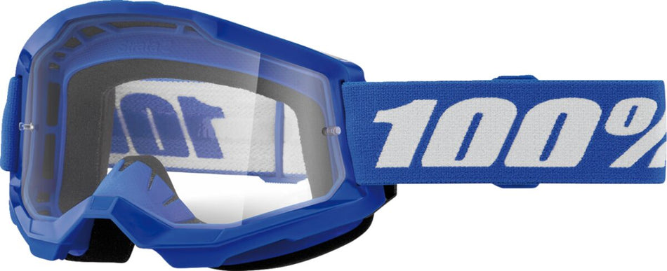 Briller goggles, Gog Strata 2 JR Blue Clr — 100% 50031-00008