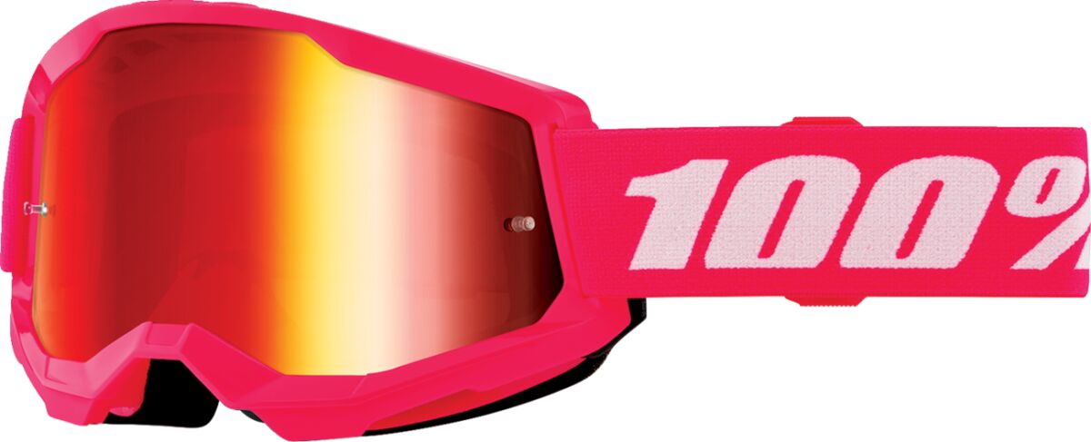 Briller goggles, Goggle Strata 2 Jnr Pink Mir R — 100% 50032-00011