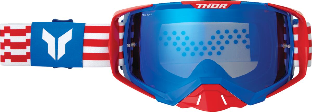 Briller goggles, Google Activate Patriot RD/WH/ — Thor 2601-3700