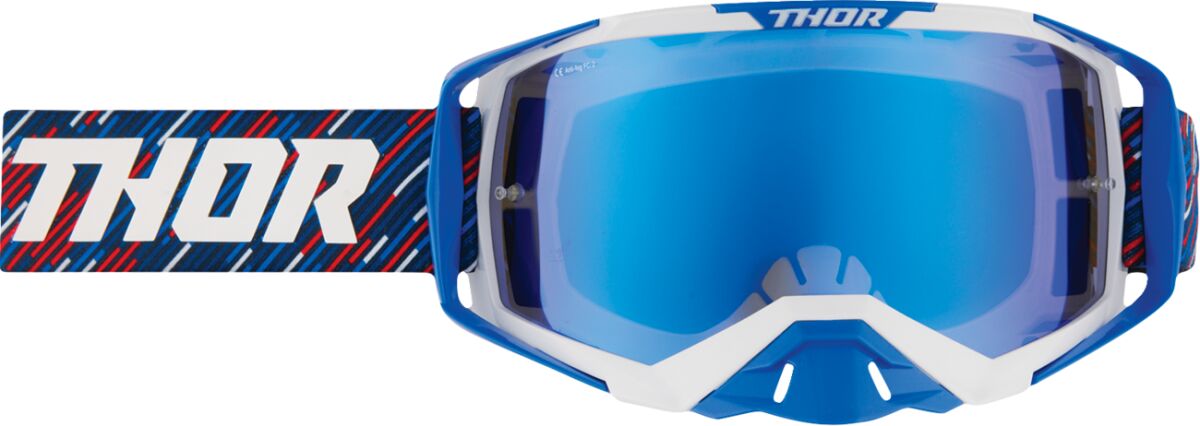 Briller goggles, Gogl Activate Stripes RD/WH/BL — Thor 2601-3708