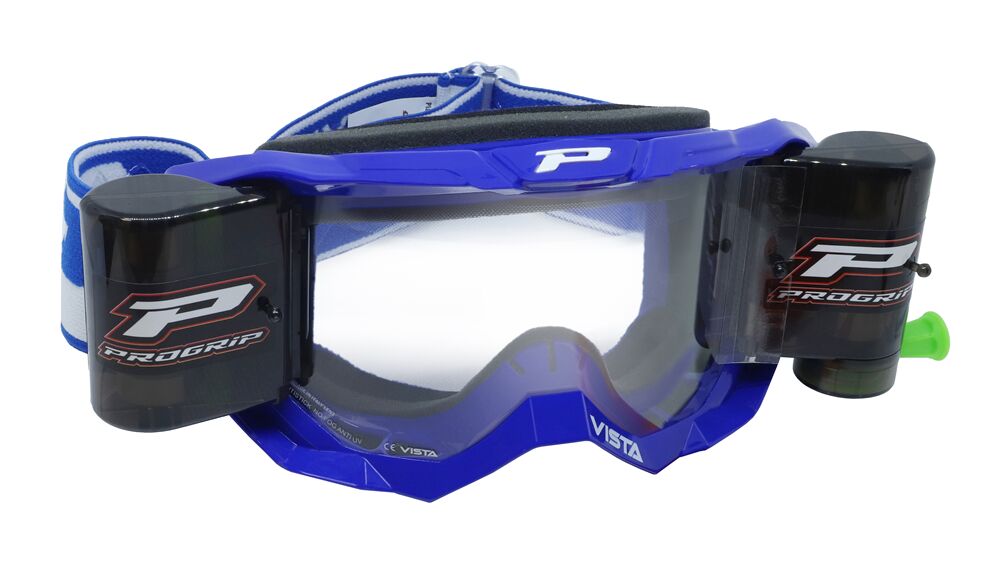 Briller goggles, Goggle Vista Blue Roll Off XXL — Pro Grip PZ3303RO-104