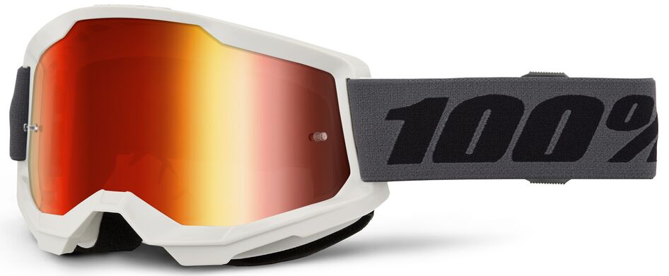 Briller goggles, Goggle Strata 2 Grey - Red Mir — 100% 50028-10026