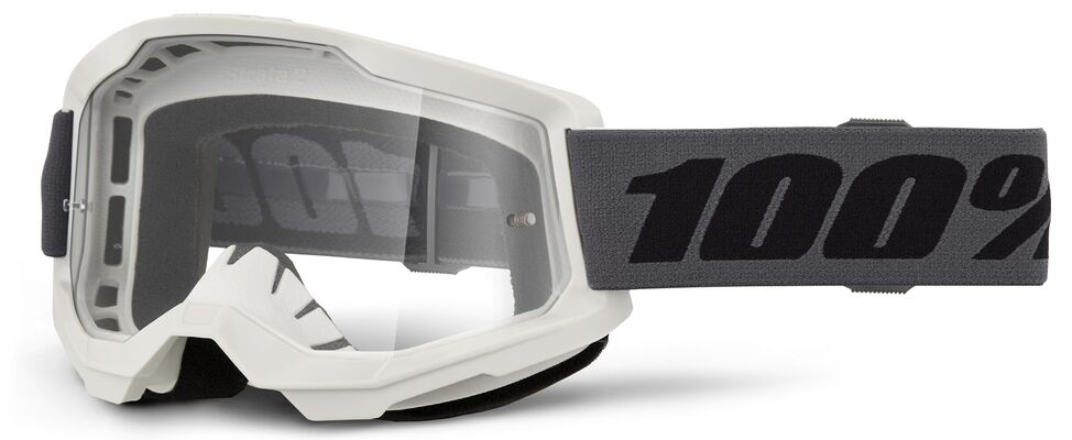 Briller goggles, Goggle Strata 2 Grey - Clear — 100% 50027-10026