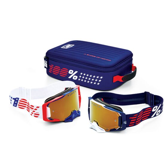 Briller goggles, Dual Armega Partriot Pro Pack — 100% 50072-10002