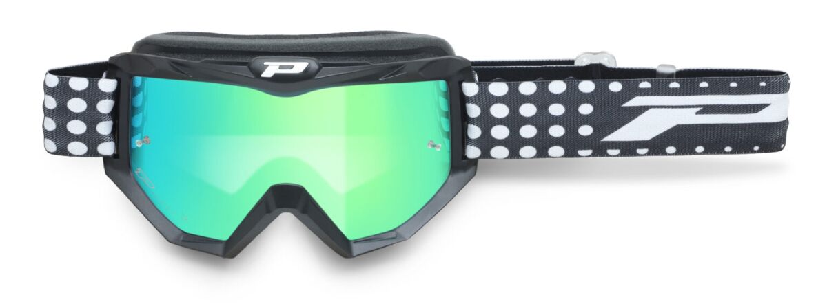 Briller goggles, Goggles 3201 Atzaki Black MATT/ Mirror Green — Pro Grip PZ3201FL-183