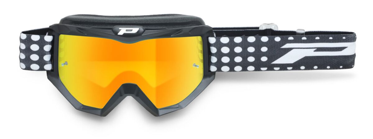 Briller goggles, Goggles 3201 Atzaki Black MATT/ Mirror Orange — Pro Grip PZ3201FL-186
