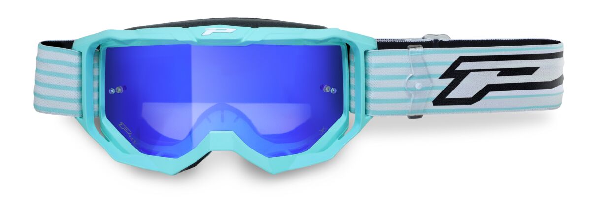 Briller goggles, Goggles 3300FL Vision GO Green Water / Mirror Blue — Pro Grip PZ3300FL-415