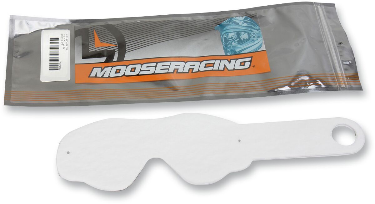 Goggles linser og deler, Youth Qualifier Tear-Offs Clear 10-PACK — Moose Racing 2602-0707