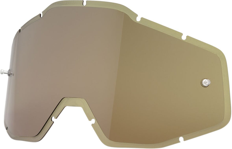 Goggles linser og deler, HD Olive Anti-Fog Injected Replacement Lens For 100% Goggles — 100% 51004-015-02
