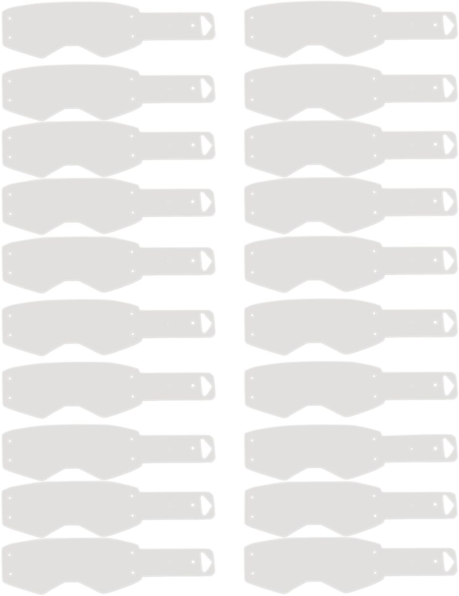 Goggles linser og deler, Tear Off Prospect 20PK — Moose Racing 11-20-55
