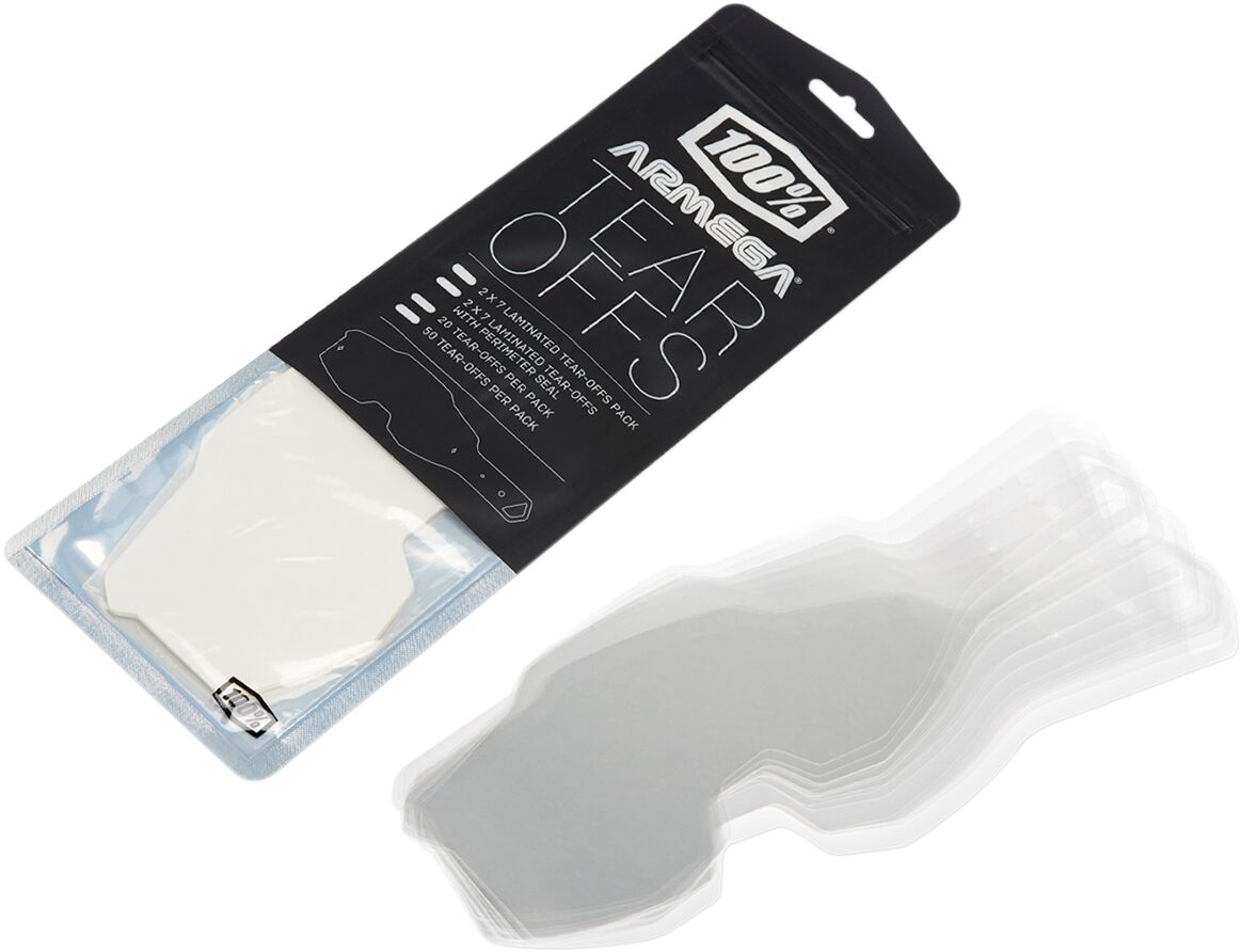 Goggles linser og deler, Tear Offs Arm PM LM 2-7PK — 100% 59059-00001