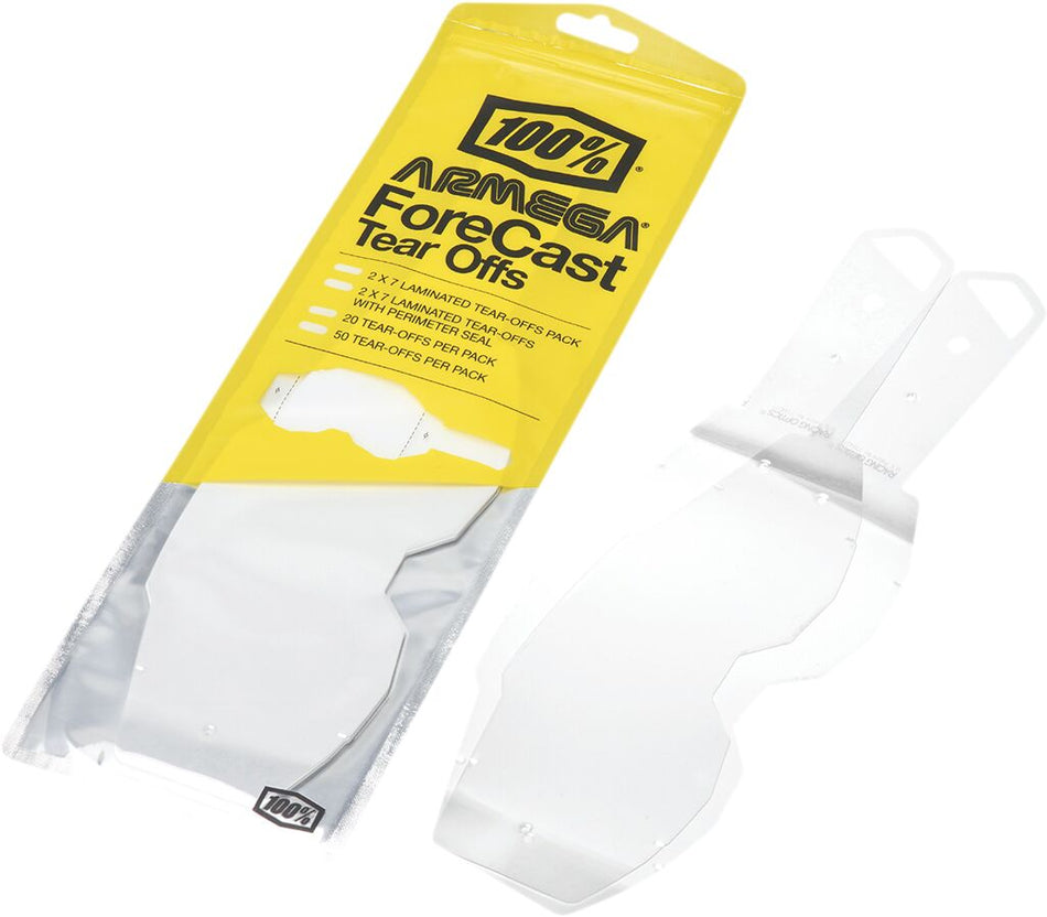 Goggles linser og deler, Tear-O Armega F-S 20PK — 100% 59065-00001