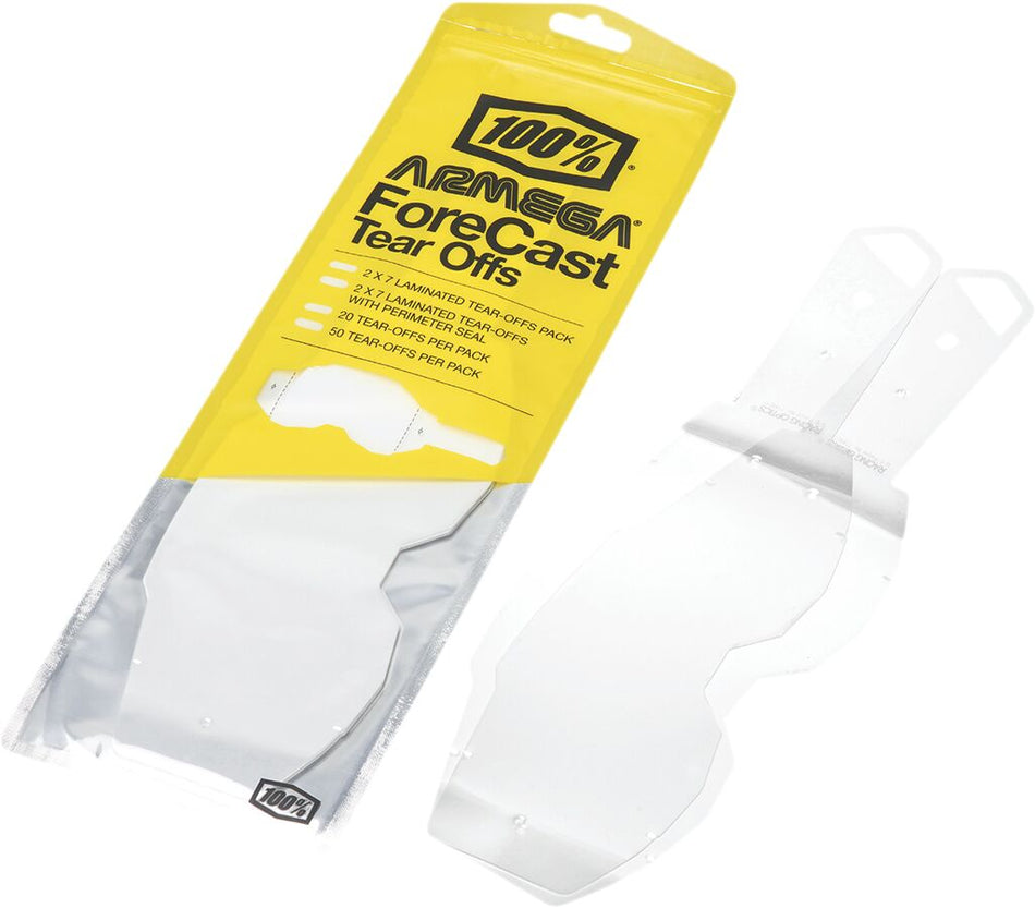 Goggles linser og deler, Tear-O Armega F-S 50PK — 100% 59066-00001