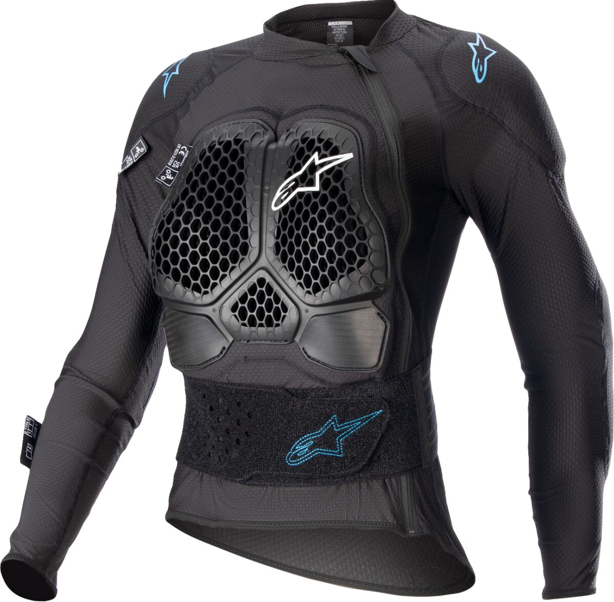 Brystbeskyttere, Stella Bionic Action v2 Protection Jacket Black Cyan — Alpinestars