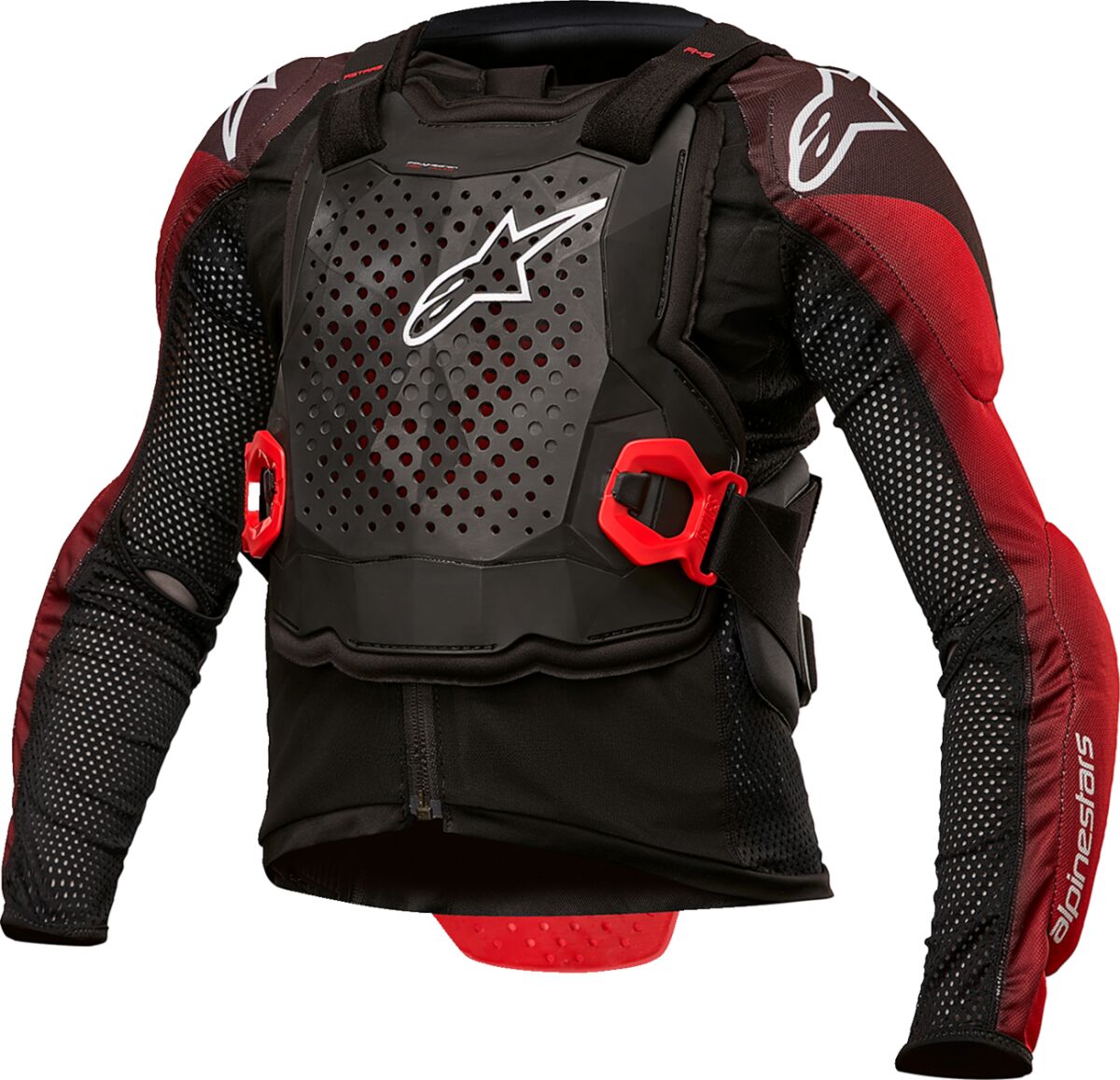 Brystbeskyttere, Youth Bionic Tech Jacket Black Red — Alpinestars