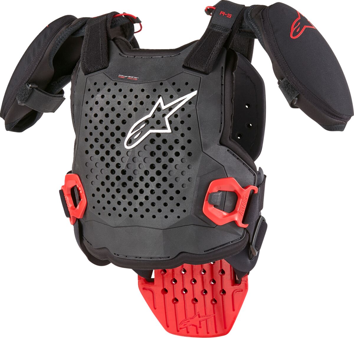 Brystbeskyttere, Youth A5 S v2 Chest Guard Black Red — Alpinestars