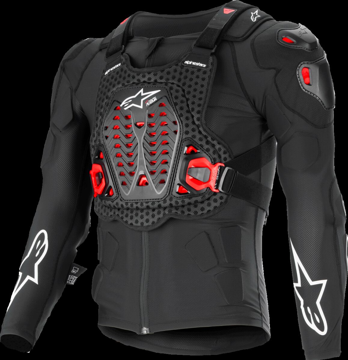 Brystbeskyttere, Bionic XTR Plasma Protection Jacket Black Red White — Alpinestars