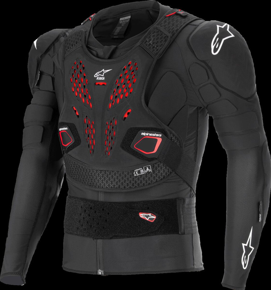 Brystbeskyttere, Bionic Pro v3 Plasma Protection Jacket Black Red White — Alpinestars