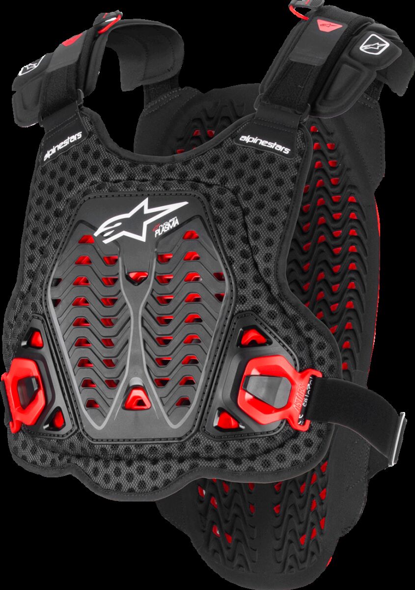 Brystbeskyttere, A-5 Plasma Chest Protector Black Green White — Alpinestars