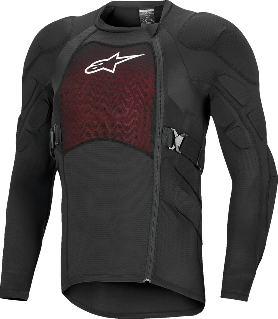 Brystbeskyttere, Long-Sleeve Bionic Plasma LT Jacket Black White — Alpinestars