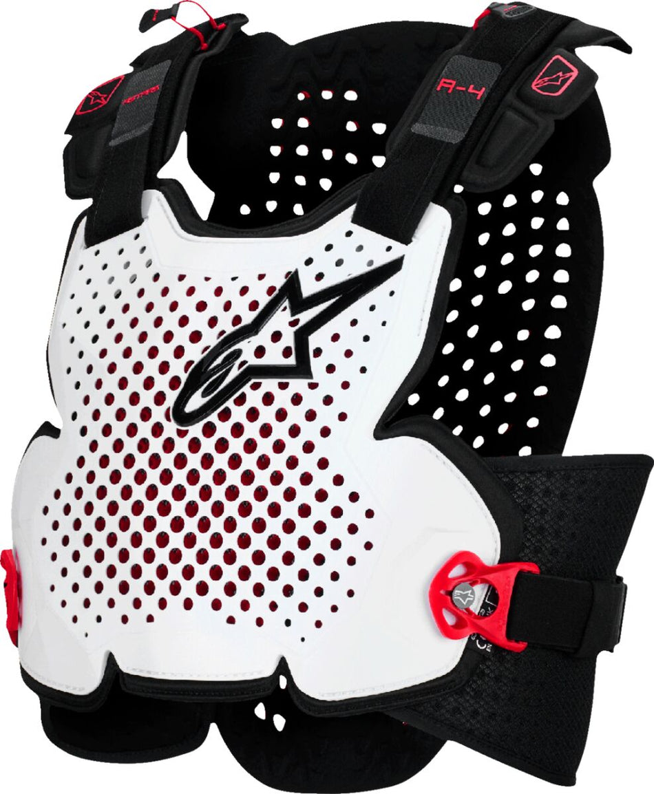 Brystbeskyttere, A-4 Plasma Roost Guard Black Red White — Alpinestars