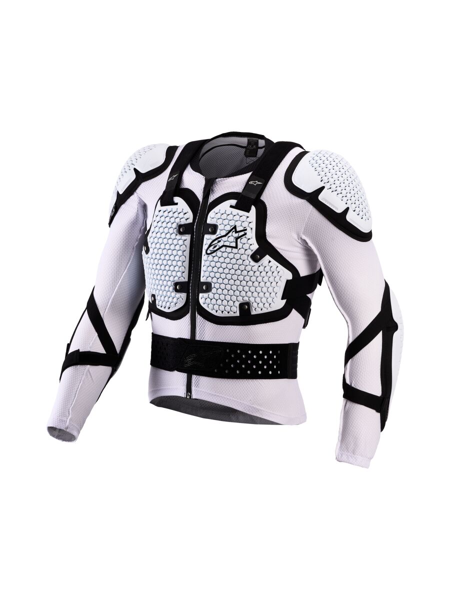Brystbeskyttere, Bionic Action V3 Protection Jacket Black White — Alpinestars